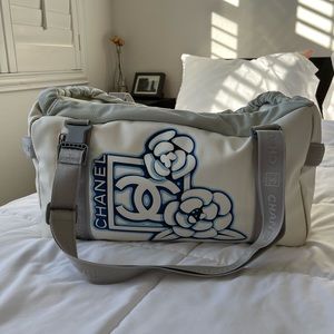 Chanel Sports Camellia Duffle Bag